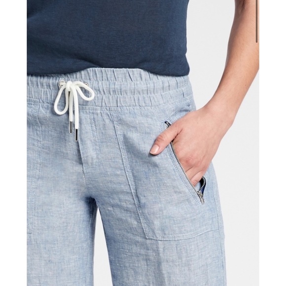 New Athleta Cabo linen wide leg pant sz 4 - Picture 7 of 7